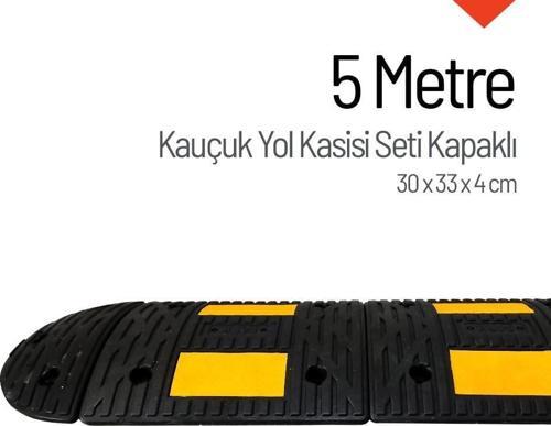 Kauçuk Hız Kesici Set Kapaklı, Yol Kasisi 5 metre - EKO