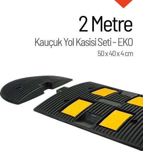 Kauçuk Hız Kesici, Yol Kasisi 50 x 40 x 4 cm - EKO - 2 Metre