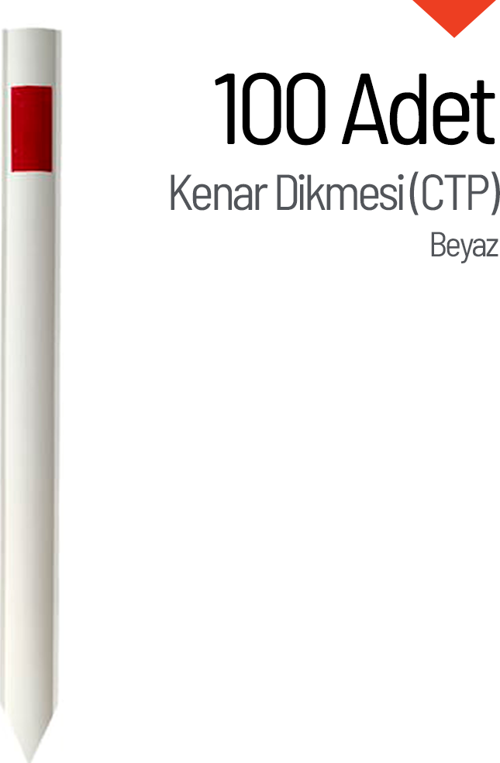 100'lü Kenar Dikmesi Seti (CTP) Beyaz
