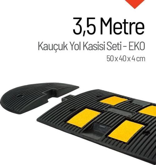 Kauçuk Hız Kesici, Yol Kasisi 50 x 40 x 4 cm - EKO - 3,5 Metre