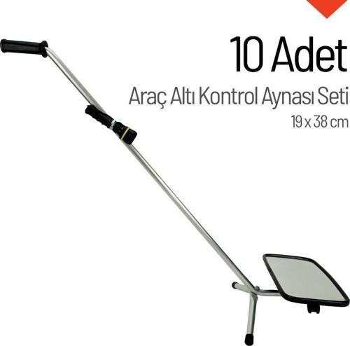 Araç Altı Kontrol Aynası 19 x 38 cm Onlu Set