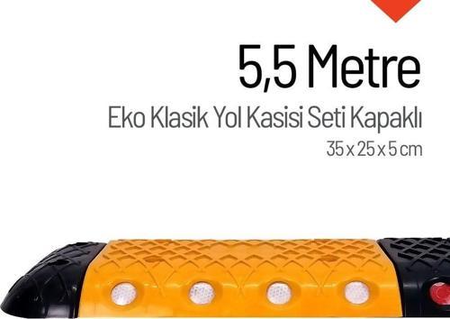 Eko Klasik Hız Kesici Set Kapaklı Plastik, Yol Kasisi 5,5 metre