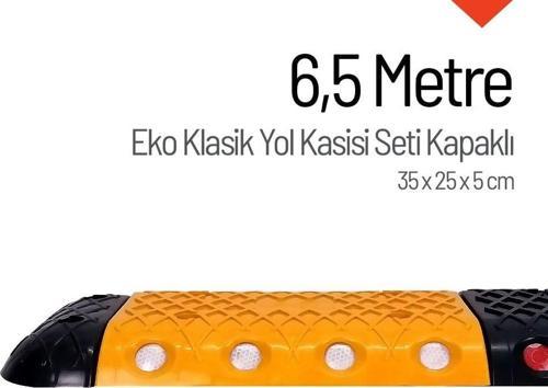 Eko Klasik Hız Kesici Set Kapaklı Plastik, Yol Kasisi 6,5 metre