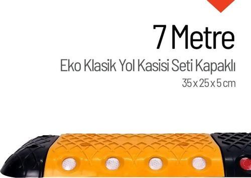 Eko Klasik Hız Kesici Set Kapaklı Plastik, Yol Kasisi 7 Metre