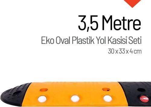 Eko Oval Plastik Hız Kesici Set, Yol Kasisi 3,5 metre