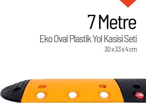 Eko Oval Plastik Hız Kesici Set, Yol Kasisi 7 metre