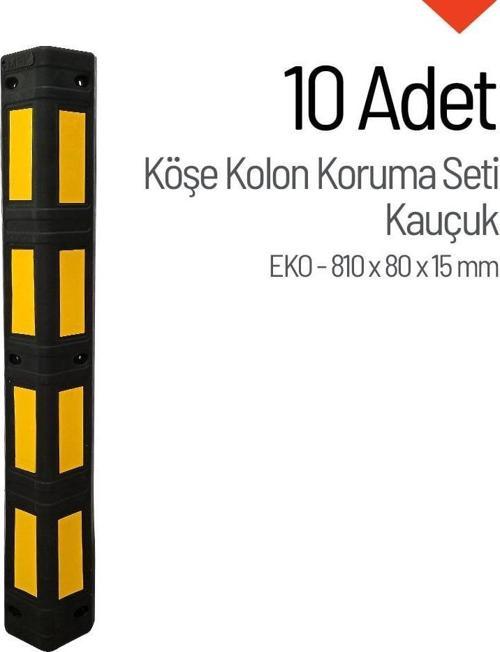 Kauçuk Köşe Kolon Koruma EKO Petekli Onlu Set
