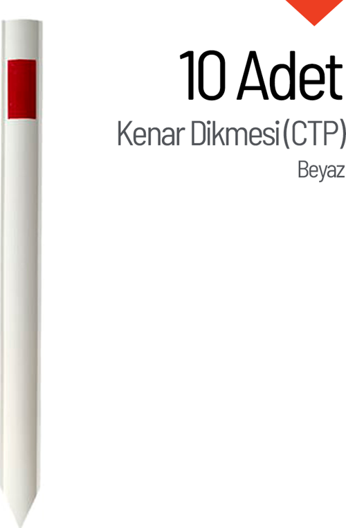 10'lu Kenar Dikmesi Seti (CTP) Beyaz