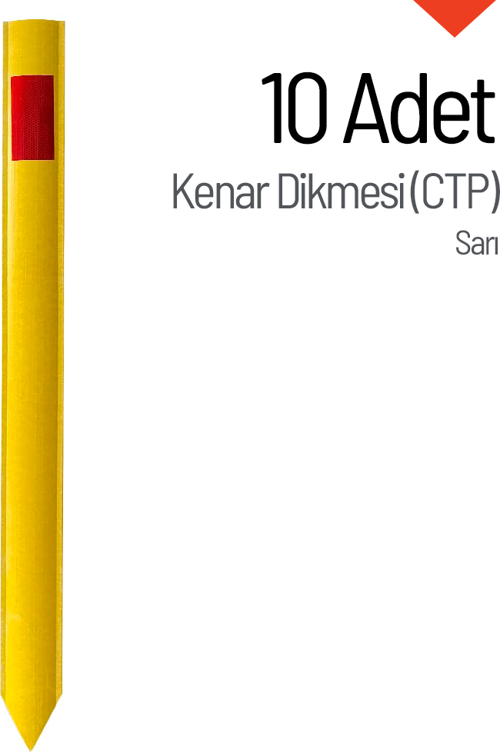 10'lu Kenar Dikmesi Seti (CTP) Sarı