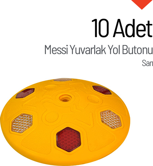 10'lu Messi Yuvarlak Yol Butonu Seti
