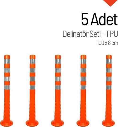 Delinatör 100 x 8 cm 5 Adet, Esnek Duba