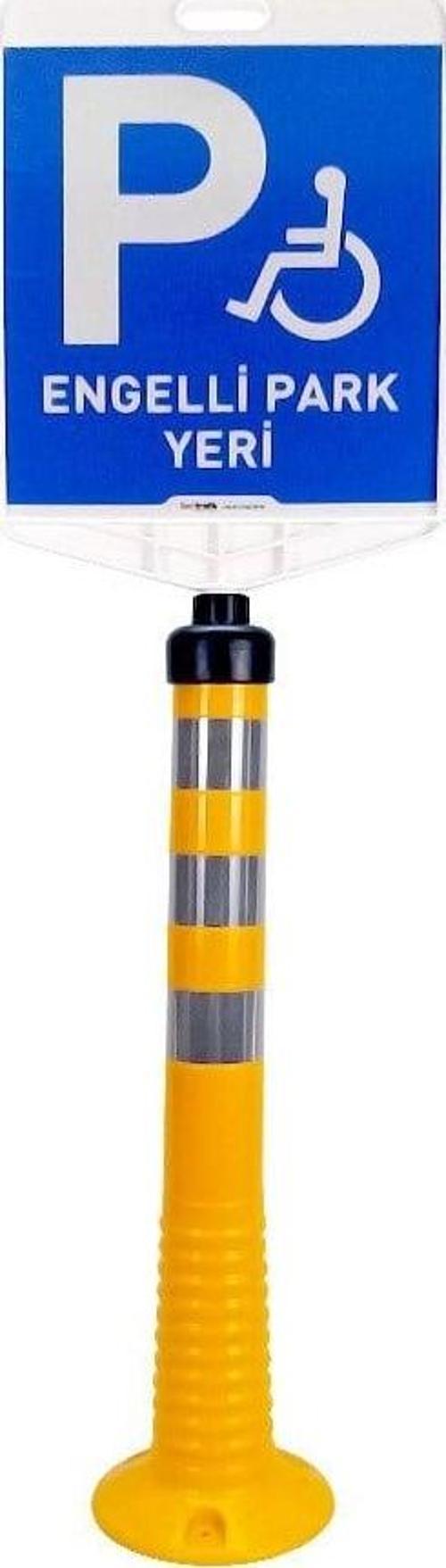 Engelli Park Yeri Çift Taraf Baskı Sarı Delinatör Seti