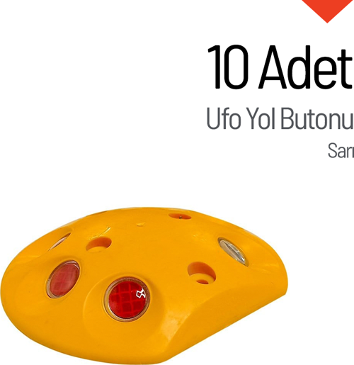 10'lu Ufo Yol Butonu Seti