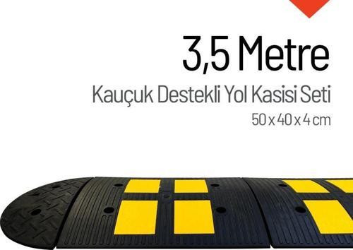 Kauçuk Yol Kasisi Destekli, Hız Kesici Set 3,5 Metre