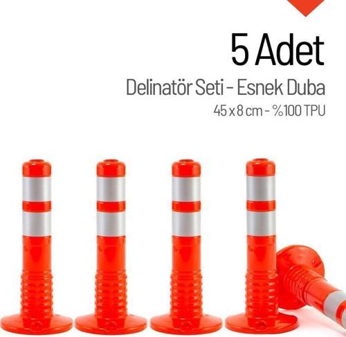 5`li Delinatör Set 45 x 8 cm %100 TPU, Esnek Duba