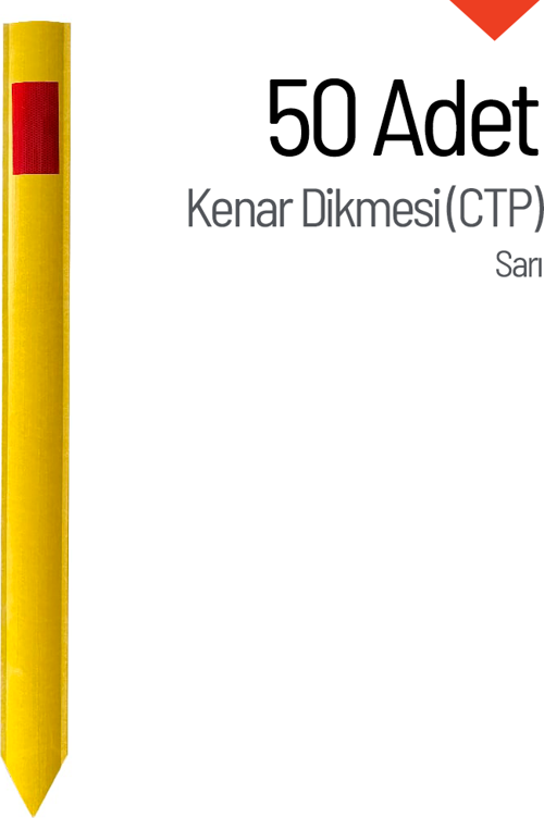 50'li Kenar Dikmesi Seti (CTP) Sarı