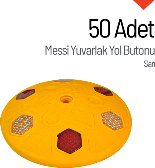 50'li Messi Yuvarlak Yol Butonu Seti