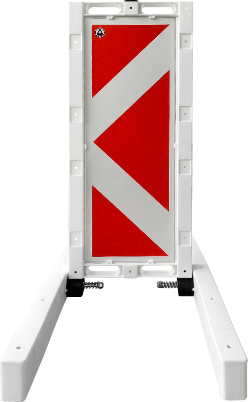 Katlanır Uyarı Levhalı Bariyer 420 x 1100 mm