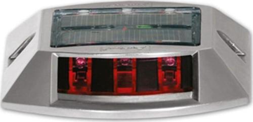Kırmızı Solar Yol Butonu 3x3 Ledli