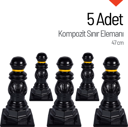 5'li Kompozit Sınır Elemanı Seti 47 cm