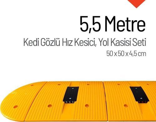 Kedi Gözlü Hız Kesici, Yol Kasisi 5,5 Metre