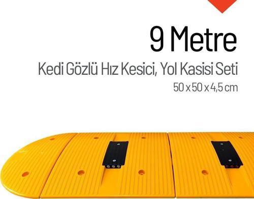 Kedi Gözlü Hız Kesici, Yol Kasisi 9 Metre