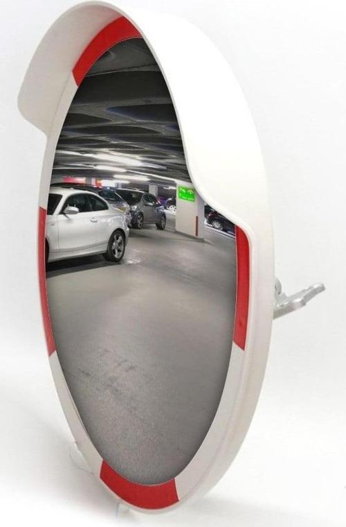 Trafik Güvenlik Aynası 80 cm Beyaz-Kırmızı, Tümsek Ayna, Otopark Aynası