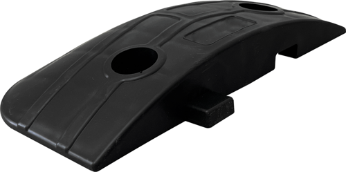Mercekli Klasik Hız Kesici Kapağı, Yol Kasisi Kapağı 25 x 12 x 3,5 cm Siyah