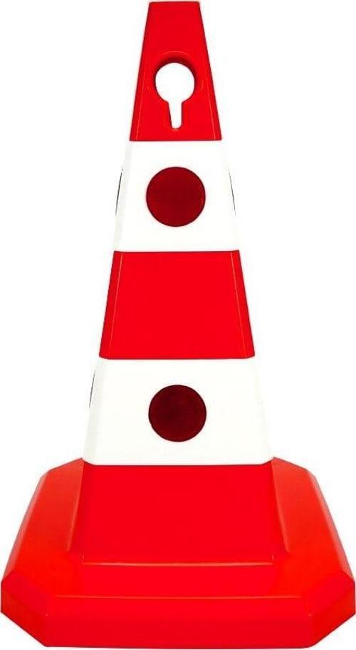 Ultra Kedi Gözlü Trafik Konisi 60 cm Trafik Dubası