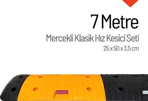 Mercekli Klasik Hız Kesici, Yol Kasisi 7 Metre
