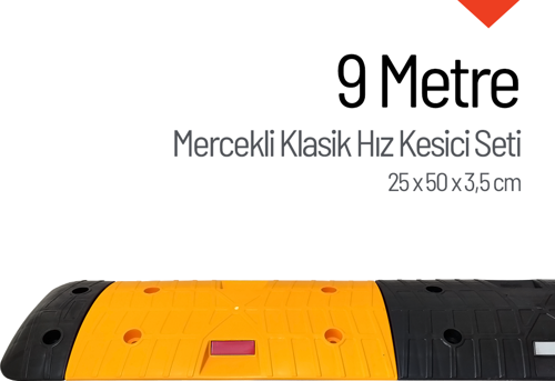 Mercekli Klasik Hız Kesici, Yol Kasisi 9 Metre