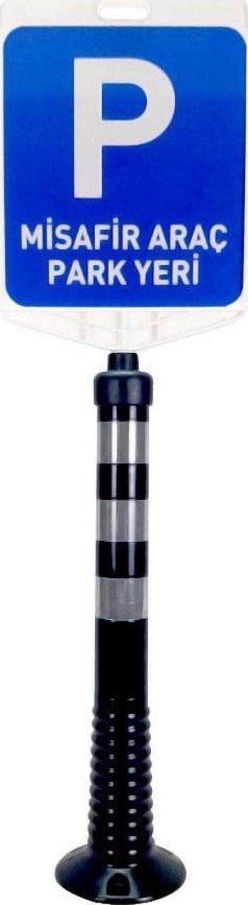 Misafir Araç Park Yeri Çift Taraf Baskı Delinatör Seti Siyah