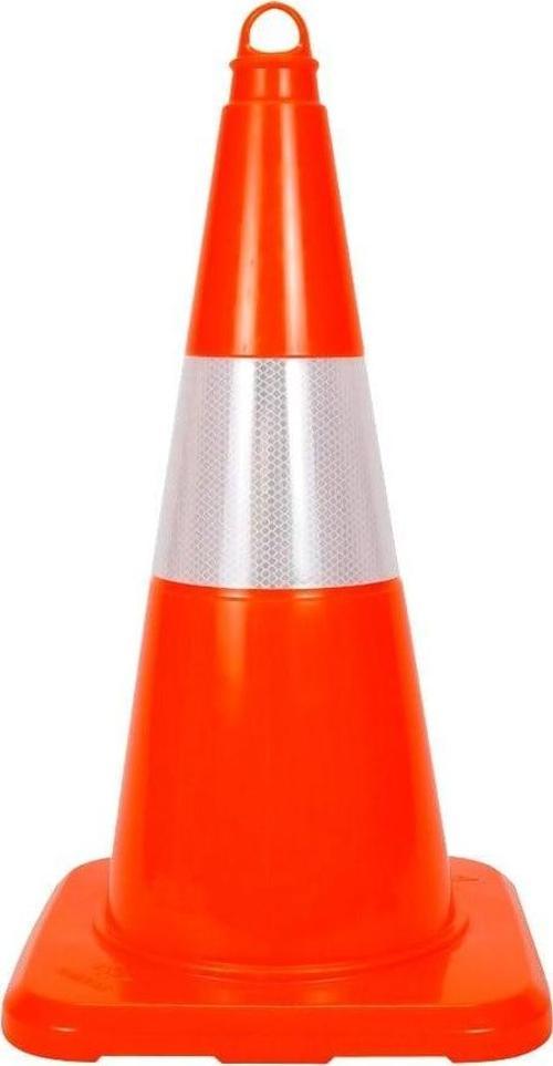 PVC Trafik Konisi 50 cm Reflektifli Trafik Dubası