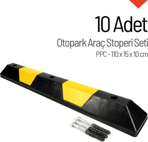 Oto Park Araç Stoperi PPC 110x15x10 cm 10 Adet