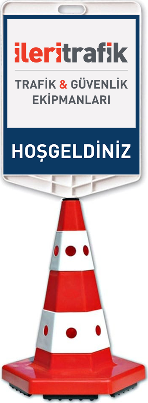 Şirkete Özel Logo + Klasik Kedi Gözlü Trafik Konisi