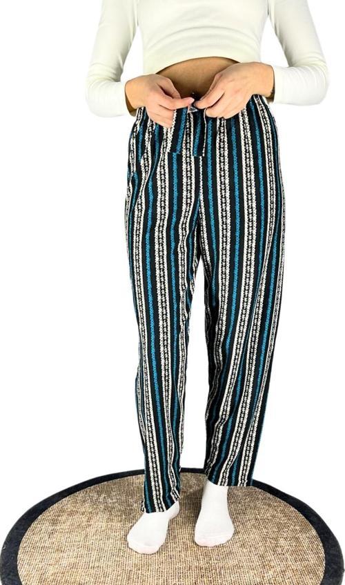 Dreamy Soft Kadife Dokulu Desenli Süet Pijama Altı Pantolon