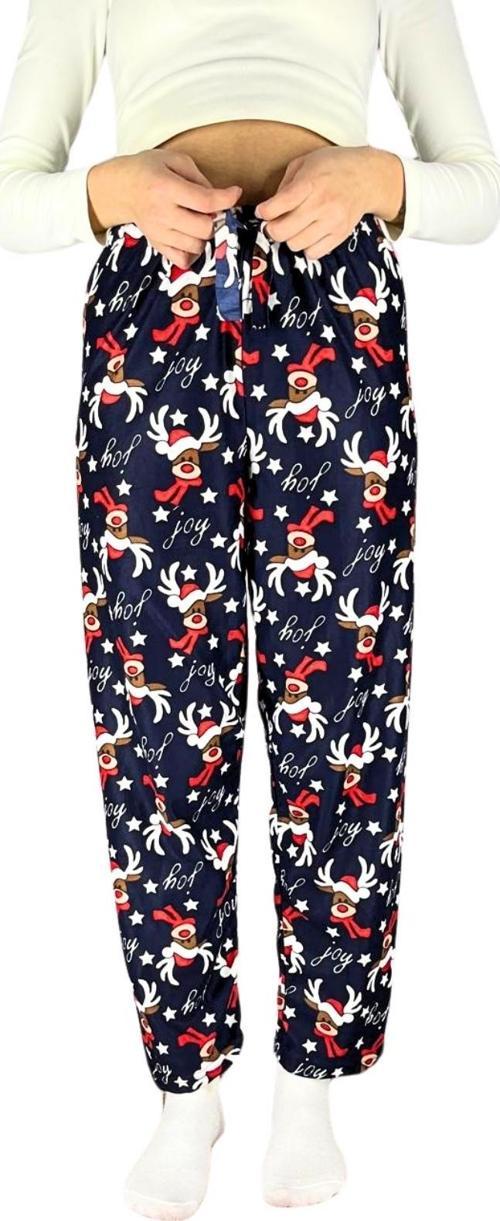 Dreamy Soft Kadife Dokulu Desenli Süet Pijama Altı Pantolon