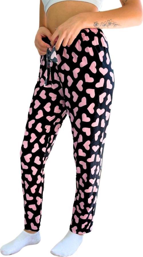 Dreamy Soft Kadife Dokulu Desenli Süet Pijama Altı Pantolon
