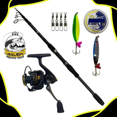 Bauer Aron 3000 Amatsu 240 Cm 10-40 Gr Tele Spin Olta Takımı Seti
