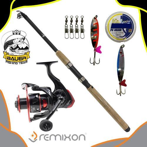 Yuweishi TS 3000 Bauer Pulsar 240 Cm 10-30 Gr Tele Spin Olta Takımı Seti