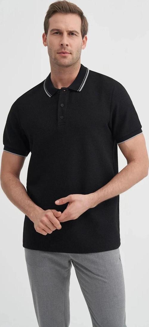 Slim Fit Bisiklet Yaka Waffle Yumuşak Dokulu Tişört