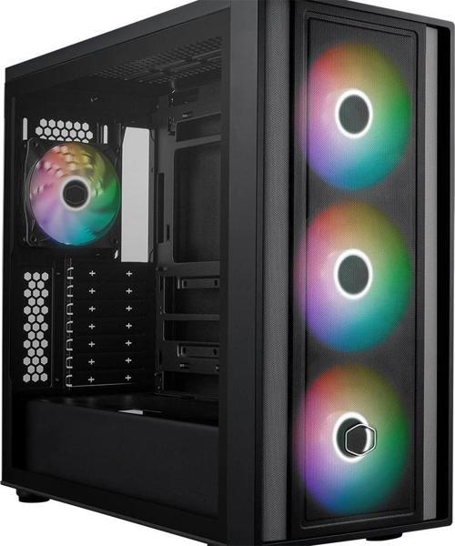 MasterBox 600 ARGB Tempered Glass Siyah USB 3.2 E-ATX Mid Tower Kasa