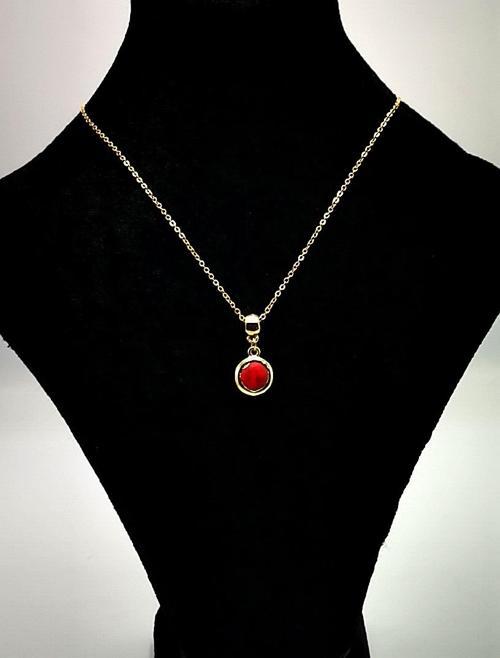 Altın Sarısı Zincir Figürlü Lüks Kararmaz Kolye