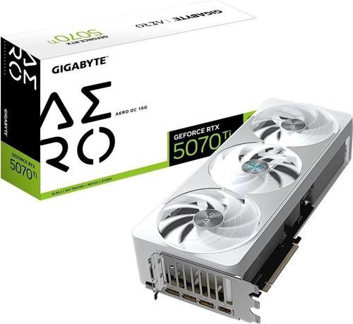 GeForce RTX 5070 Ti AERO OC 16GB DLSS 4 256 Bit GDDR7 Beyaz Ekran Kartı