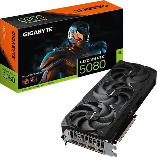 GeForce RTX 5080 Windforce OC SFF 16GB DLSS 4 256 Bit GDDR7 Ekran Kartı