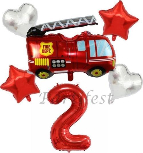 Itfaiye Balon Set Fireman Folyo Balon Set Konsept Doğum Günü Set Yaş Balon