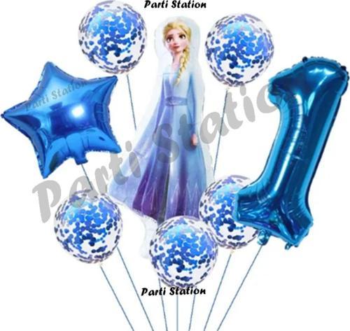 Frozen Karlar Ülkesi Elsa Konsept Doğum Günü Balon Set 1 Yaş Elsa Karlar Ülkesi Balon Set