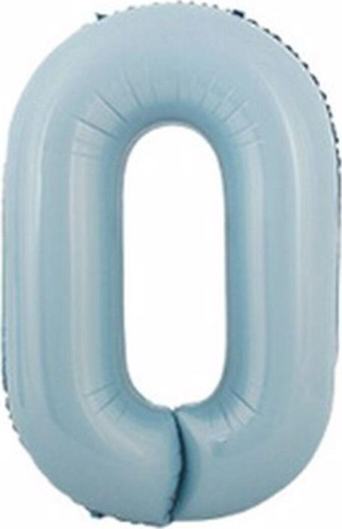 Rakam Folyo Balon Bebek Mavisi Mavi 0 Yaş Balon 76 Cm Sayı Balon Uçan Balon Helyum Balon