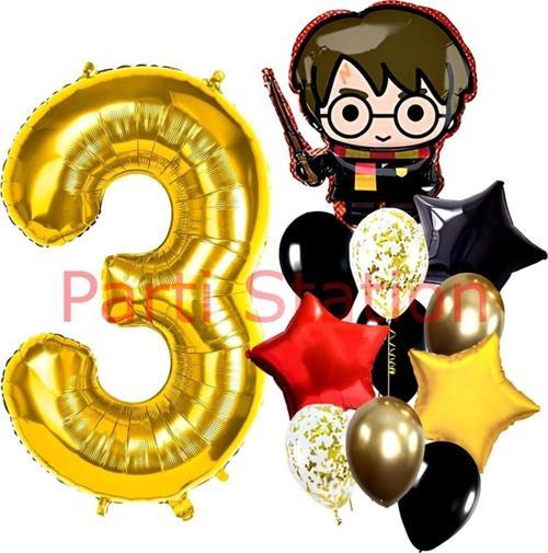 Harry Potter 3 Yaş Balon Set Harry Potter Hogwarts Konsept Doğum Günü Parti Balon Set