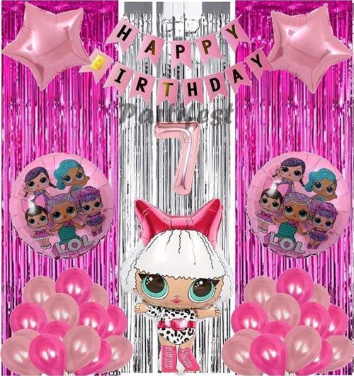 Diva Lol Surprise 7 Yaş Balon Seti Lol Bebek Balon Seti Lol Doğum Günü Parti Seti